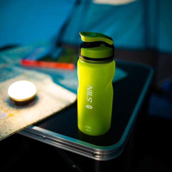 NILS CAMP NC1740 butelka na wodę bidon sportowy 600ml różowa, Kolor: zielony, 2 zdjęcie