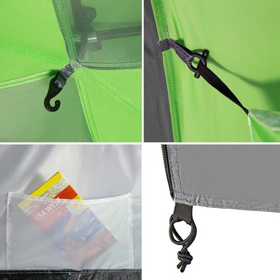 NILS CAMP namiot turystyczny z przedsionkiem rodzinny NC6031 HIGHLAND, Kolor: zielony, 15 zdjęcie