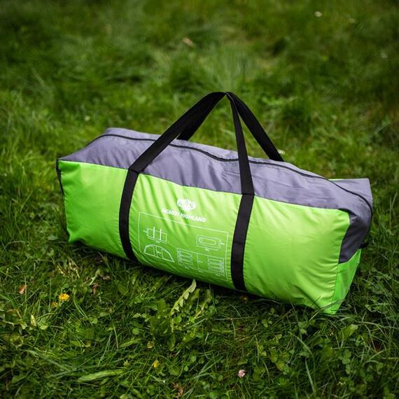 NILS CAMP namiot turystyczny z przedsionkiem rodzinny NC6031 HIGHLAND, Kolor: zielony, 2 zdjęcie