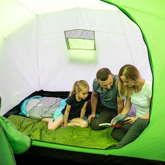 NILS CAMP namiot turystyczny z przedsionkiem rodzinny NC6031 HIGHLAND, Kolor: zielony, 20 zdjęcie