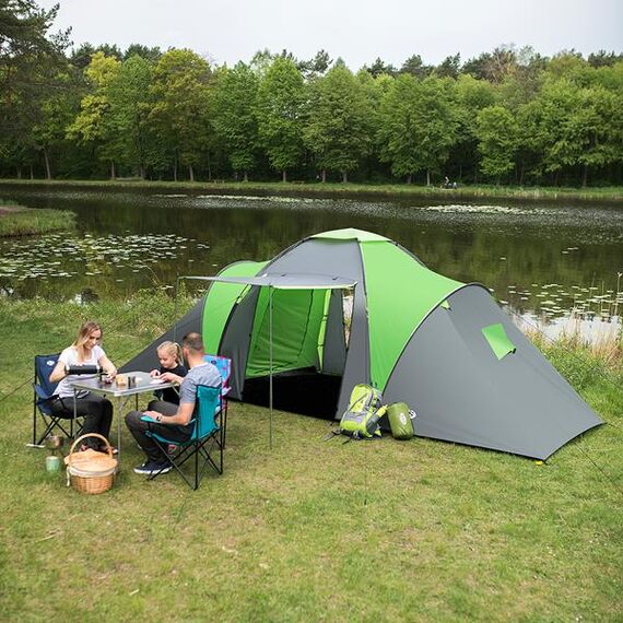 NILS CAMP namiot turystyczny z przedsionkiem rodzinny NC6031 HIGHLAND, Kolor: zielony, 22 zdjęcie