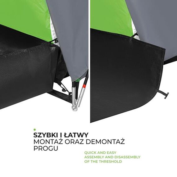 NILS CAMP namiot turystyczny z przedsionkiem rodzinny NC6031 HIGHLAND, Kolor: zielony, 12 zdjęcie