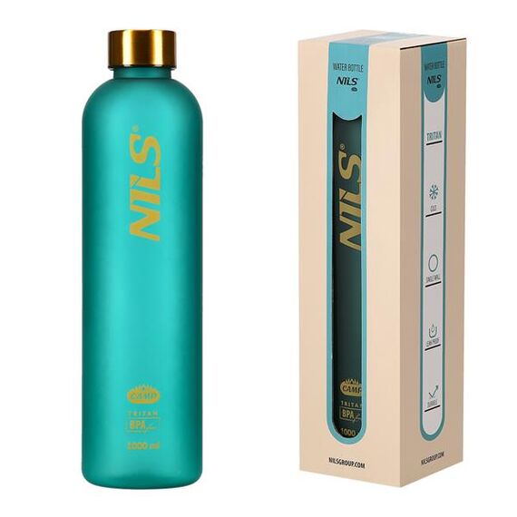 NILS CAMP NCD61 butelka tritanowa turystyczna na wodę 1000 ml zielona, Kolor: zielony, 2 zdjęcie
