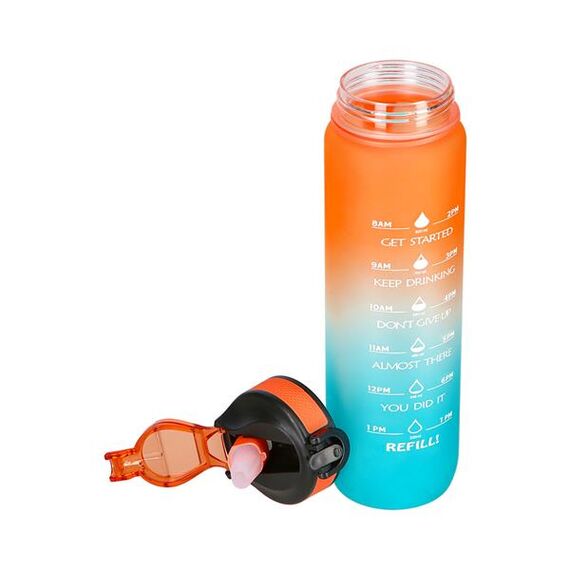 NILS CAMP NCD68 butelka tritanowa butelka na wodę 1000 ml pomarańczowa/niebieska, Kolor: niebieski, 9 zdjęcie