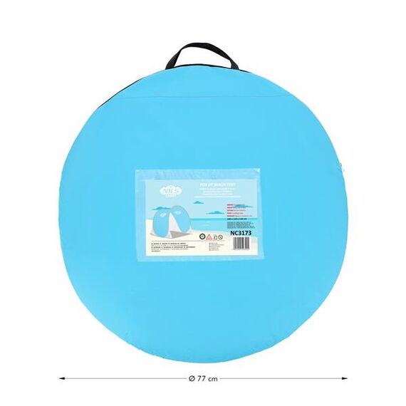 NILS NC3173 Niebiesko-Szary Namiot Plażowy Samorozkładający Podłoga Camp, 26 zdjęcie
