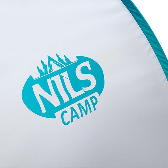 NILS NC3173 Szaro-Turkusowy Namiot Plażowy Samorozkładający Podłoga Camp, 18 zdjęcie
