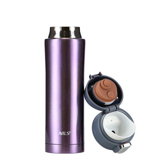 NILS CAMP kubek termiczny turystyczny 500 ml NCB10 fioletowy, Kolor: fioletowy, Pojemność (litry): 500 ml, 8 zdjęcie