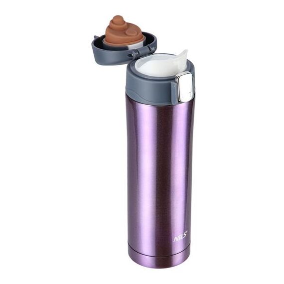 NILS CAMP kubek termiczny turystyczny 500 ml NCB10 fioletowy, Kolor: fioletowy, Pojemność (litry): 500 ml, 10 zdjęcie