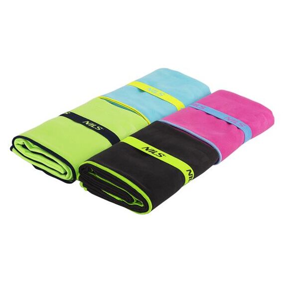 NILS NCR11 Ręcznik Z Mikrofibry 140X70 cm, Kolor: czarny, 14 zdjęcie