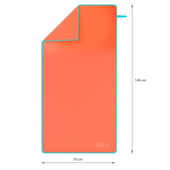 NILS NCR11 Ręcznik Z Mikrofibry 140X70 cm, Kolor: pomarańczowy, 10 zdjęcie