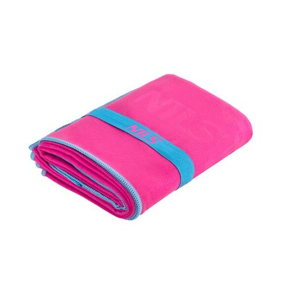 NILS NCR11 Ręcznik Z Mikrofibry 140X70 cm, Kolor: różowy, 2 zdjęcie