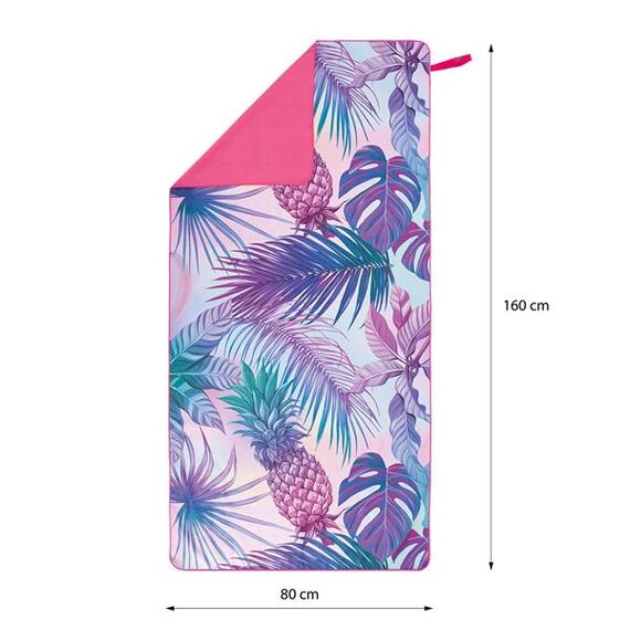 NILS NCR14 Ręcznik Z Mikrofibry Ananas 160X80 cm, 10 zdjęcie