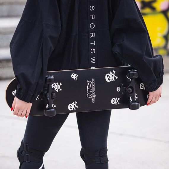 NILS EXTREME deskorolka klasyczna drewniana CR3108SA Skulls, 12 zdjęcie