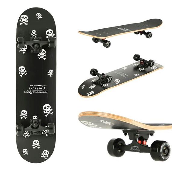 NILS EXTREME deskorolka klasyczna drewniana CR3108SA Skulls
