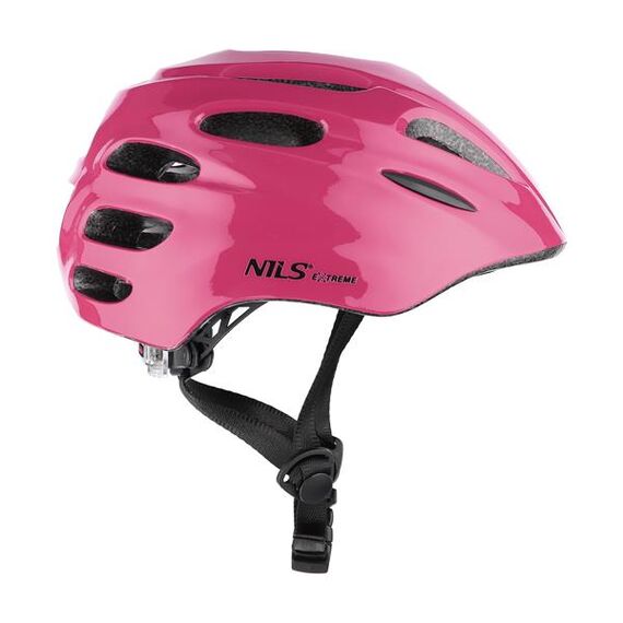 MTW01 Kask Led NILS EXTREME, Kolor: różowy, Rozmiar: XS (43-49 cm), 6 zdjęcie