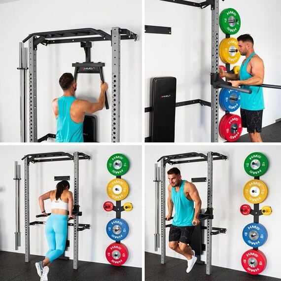 KLT22 Wielofunkcyjna Klatka Treningowa Składana Silver HMS, 20 zdjęcie