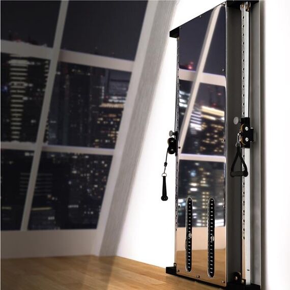 BS302 Brama Przyścienna Treningowa Podwójna Ze Stosem Commercial HMS, 6 zdjęcie