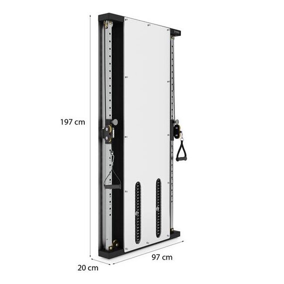 BS302 Brama Przyścienna Treningowa Podwójna Ze Stosem Commercial HMS, 7 zdjęcie