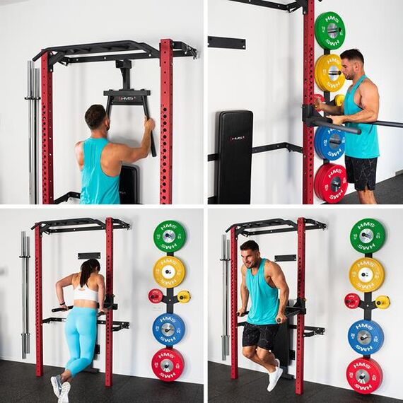 KLT22 Wielofunkcyjna Klatka Treningowa Składana Red HMS, 19 zdjęcie