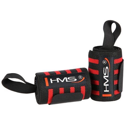 HMS opaski na nadgarstki wzmacniające do treningu siłowego 2 sztu. ONX05 czerwone, 12 zdjęcie