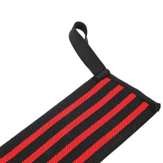 HMS opaski na nadgarstki wzmacniające do treningu siłowego 2 sztu. ONX05 czerwone, 9 zdjęcie