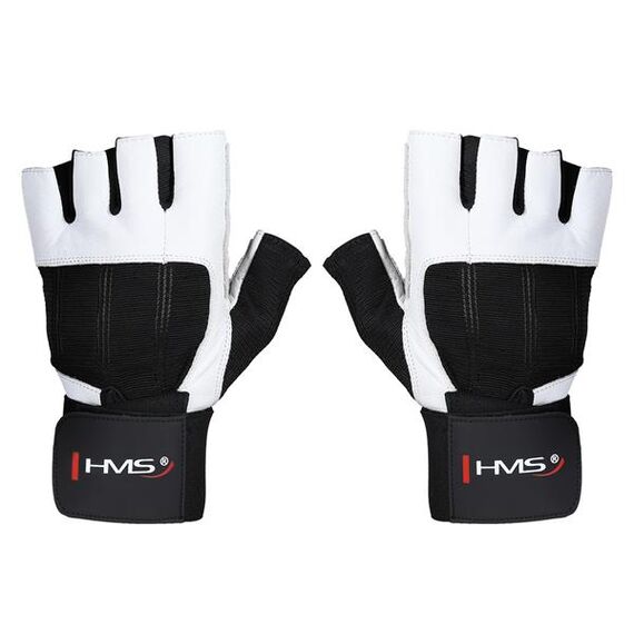 RST04 Rękawice Na Siłownię White-Black R. S HMS, Kolor: biały, Rozmiar: S
