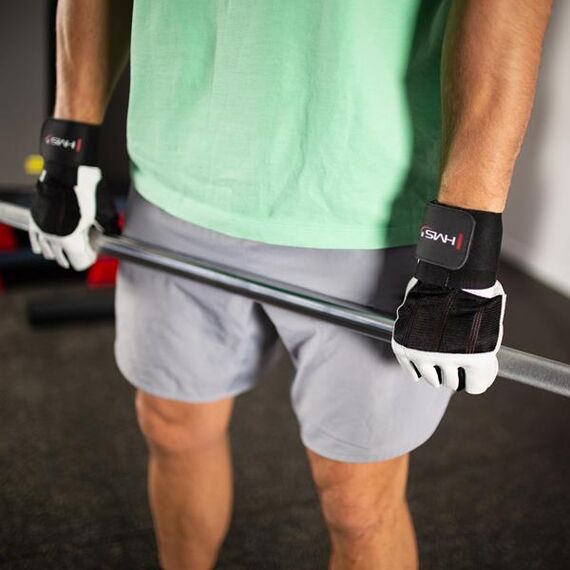 RST04 Rękawice Na Siłownię White-Black R. S HMS, Kolor: biały, Rozmiar: S, 9 zdjęcie