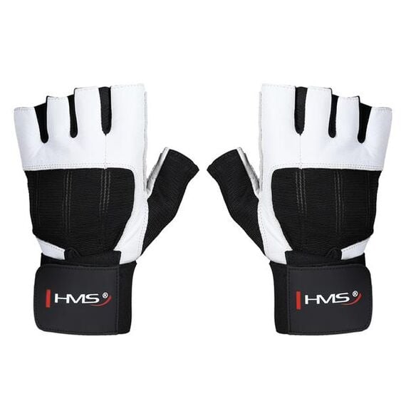 RST04 Rękawice Na Siłownię White-Black R. S HMS, Kolor: biały, Rozmiar: XL