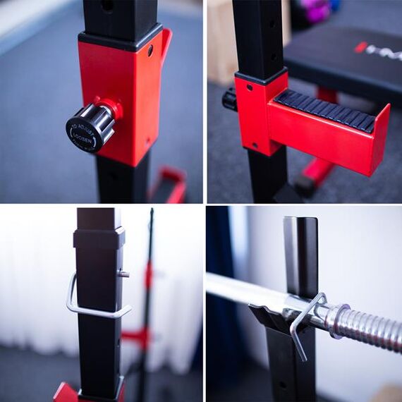 HMS STR25 Stojaki Pod Sztangę Regulowane Hms, 4 zdjęcie