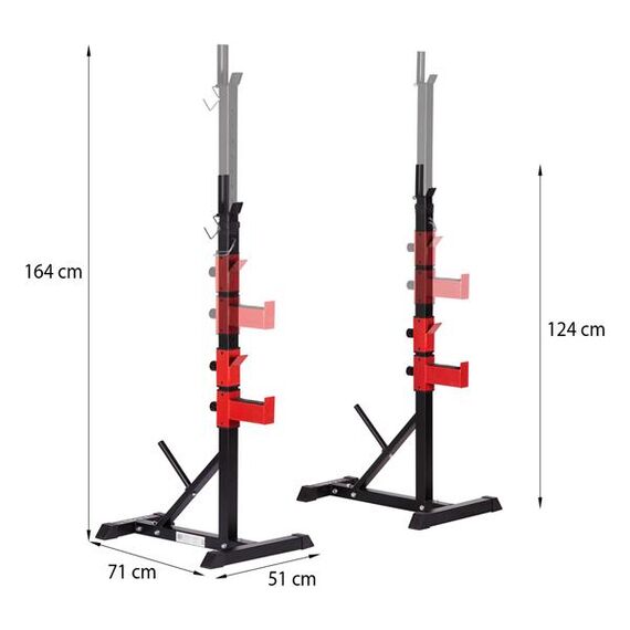HMS STR25 Stojaki Pod Sztangę Regulowane Hms, 5 zdjęcie