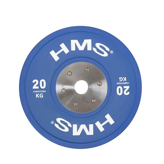 Zestaw talerzy olimpijskich bumper (2x 10,15,20,25kg) TBR PROFI SET HMS, 12 zdjęcie