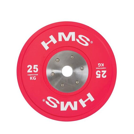 Zestaw talerzy olimpijskich bumper (2x 10,15,20,25kg) TBR PROFI SET HMS, 15 zdjęcie