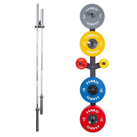 HMS ZESTAW Wieszaków Ściennych Str28 Uchwyt Na Gryfy + Str29 Stojak Na Obciążenia, 2 zdjęcie