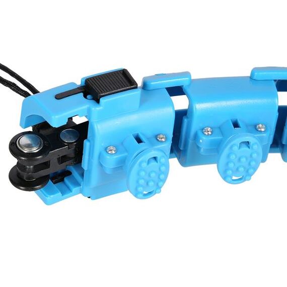 Hula hop z obciążnikiem do ćwiczeń odchudzające HMS FH01 czerwone, Kolor: niebieski, 8 zdjęcie