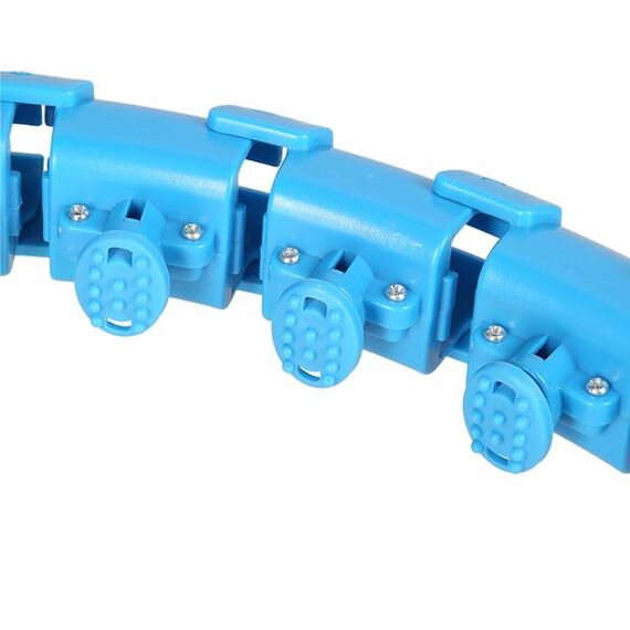 Hula hop z obciążnikiem do ćwiczeń odchudzające HMS FH01 czerwone, Kolor: niebieski, 9 zdjęcie