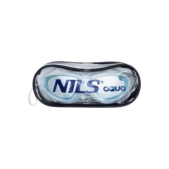 NQG280MAF Junior Okularki/Półmaska Pływackie NILS AQUA, Kolor: biały, 9 zdjęcie
