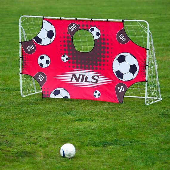 BR240P 2W1 Bramka Z Siatką I Panelem Do Celowania 240X150Cm NILS, 6 zdjęcie