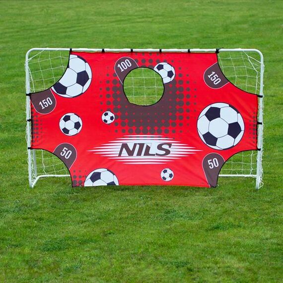 BR240P 2W1 Bramka Z Siatką I Panelem Do Celowania 240X150Cm NILS, 7 zdjęcie