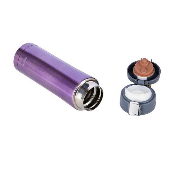 NILS CAMP kubek termiczny turystyczny 500 ml NCB10 fioletowy, Kolor: fioletowy, Pojemność (litry): 500 ml, 13 zdjęcie