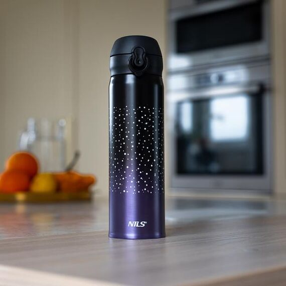 NILS CAMP kubek termiczny turystyczny 450 ml NCB11 fioletowy, Kolor: fioletowy, Pojemność (ml): 450, 4 zdjęcie