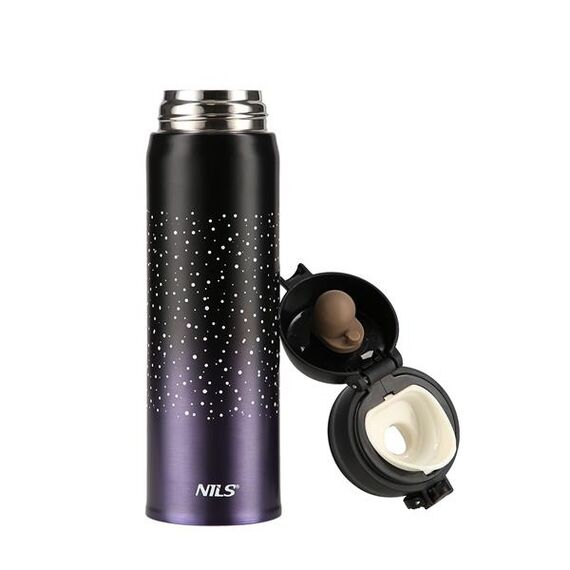 NILS CAMP kubek termiczny turystyczny 450 ml NCB11 fioletowy, Kolor: fioletowy, Pojemność (ml): 450, 7 zdjęcie