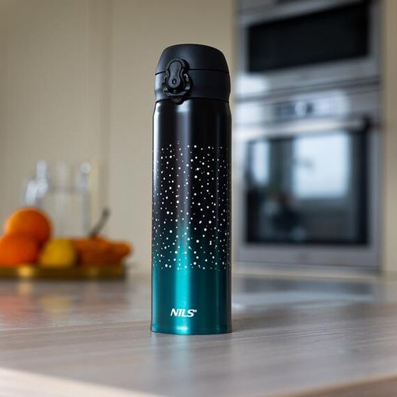 NILS CAMP kubek termiczny 450 ml NCB11 morski, Kolor: niebieski, Pojemność (ml): 450, 4 zdjęcie