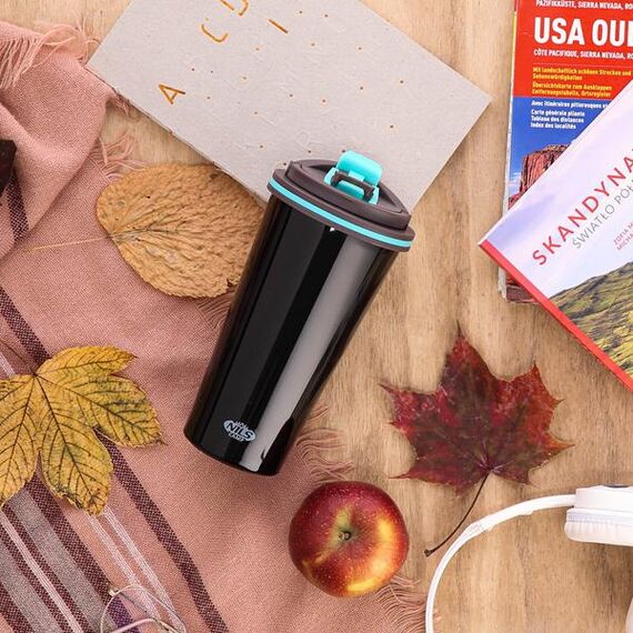 NILS NCB18 Kubek Termiczny 500ml, Kolor: czarny, Pojemność (litry): 500 ml, 16 zdjęcie