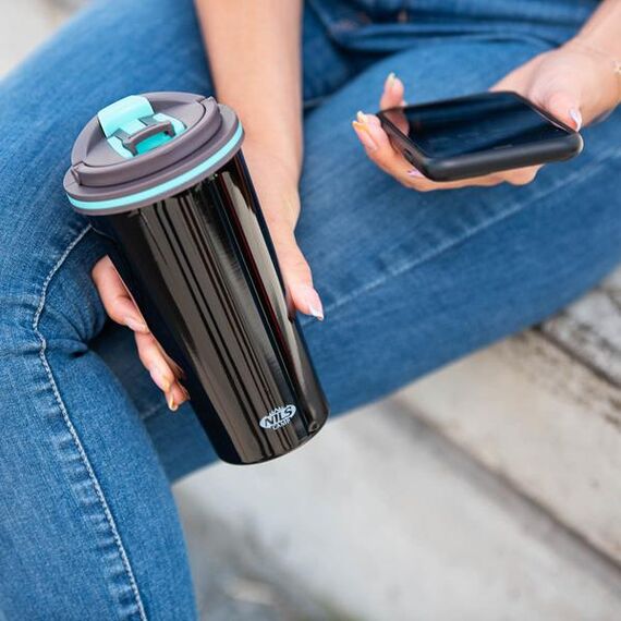 NILS NCB18 Kubek Termiczny 500ml, Kolor: czarny, Pojemność (litry): 500 ml, 17 zdjęcie