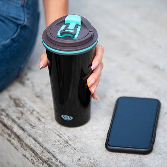 NILS NCB18 Kubek Termiczny 500ml, Kolor: czarny, Pojemność (litry): 500 ml, 5 zdjęcie