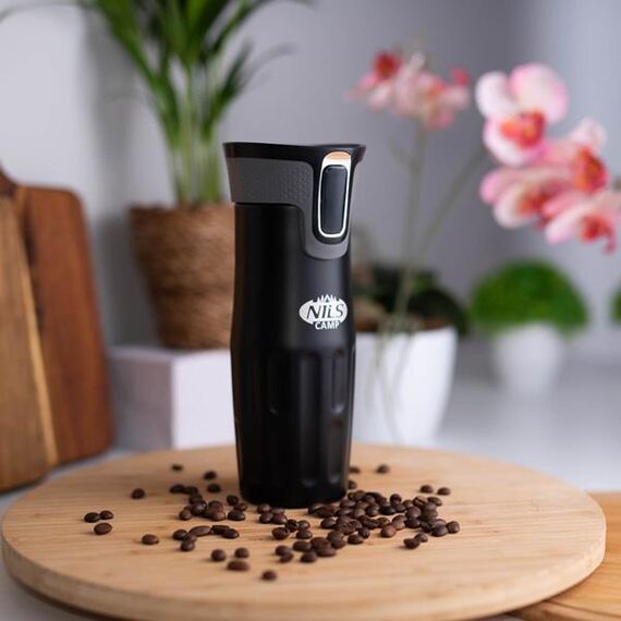 NCC06 Czarny Kubek Termiczny 420 ml NILS Camp, 3 zdjęcie