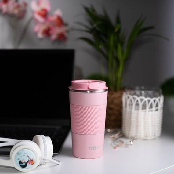 NCC09 Różowy Kubek Termiczny NILS, 15 zdjęcie