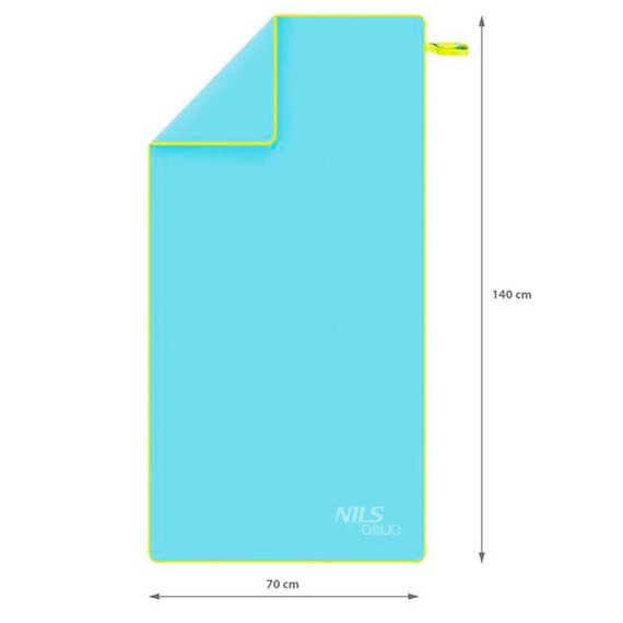 NAR11 Ręcznik Z Mikrofibry 140X70 Cm NILS AQUA, Kolor: niebieski, Rozmiar: 140 x 70 cm, 11 zdjęcie