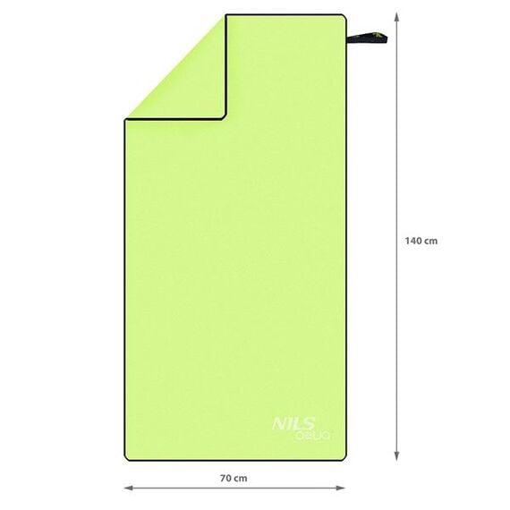 NAR11 Ręcznik Z Mikrofibry 140X70 Cm NILS AQUA, Kolor: zielony, Rozmiar: 140 x 70 cm, 11 zdjęcie