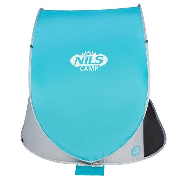 NILS NC3174 Turkusowo-Szary Namiot Plażowy Samorozkładający Podłoga, 31 zdjęcie